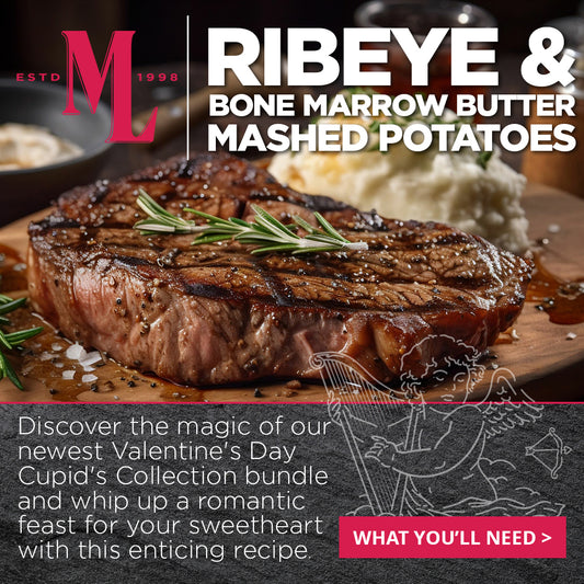 Ribeye and Bone Marrow Butter Mashed Potatoes