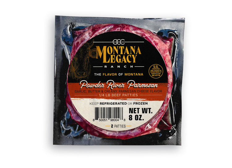 Parmesano Powder River 2 X 4 oz. hamburguesa