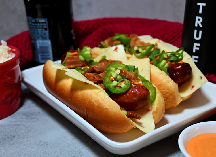 Salchicha ahumada/bratwurst Let 'Er Buck