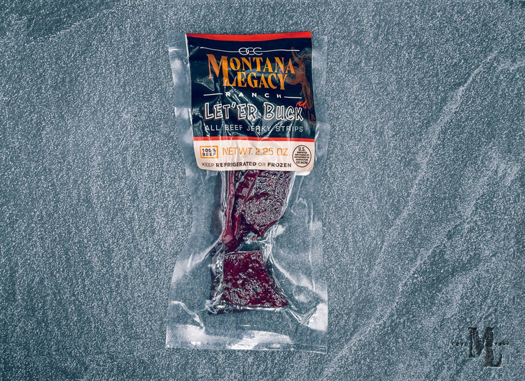 Tiras de cecina de res Let 'Er Buck