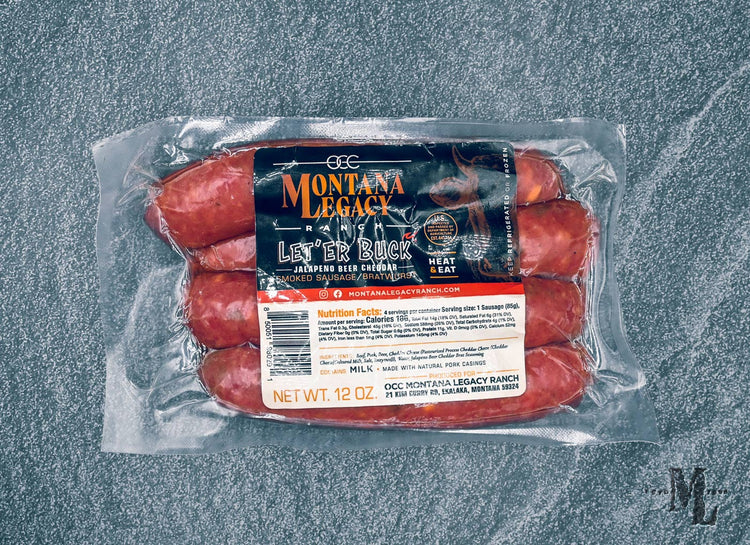 Salchicha ahumada/bratwurst Let 'Er Buck