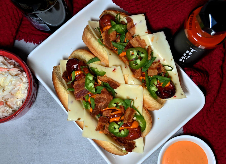 Salchicha ahumada/bratwurst Let 'Er Buck