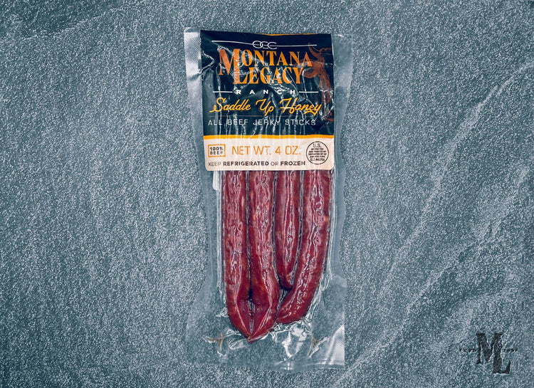 12 Pack | Saddle Up Honey Beef Jerky Sticks | 4 oz/pack
