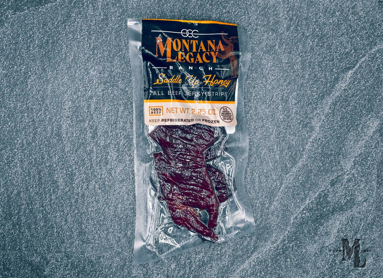 Tiras de cecina de res con miel ensilladas