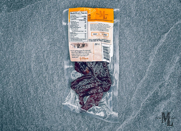 Tiras de cecina de res con miel ensilladas