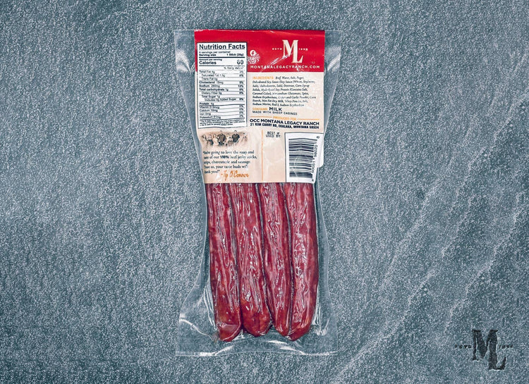 Palitos de cecina de res Teriyaki Trail