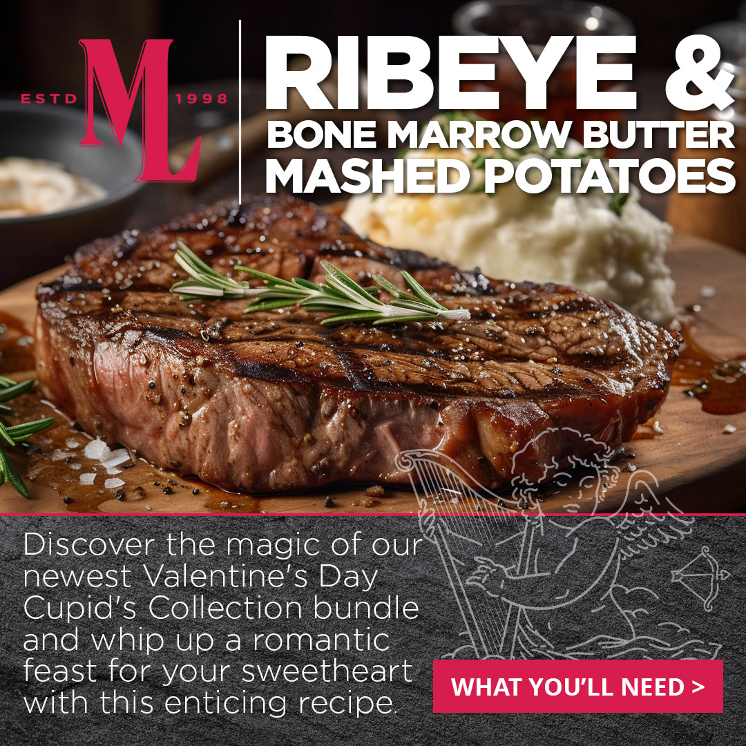 Ribeye and Bone Marrow Butter Mashed Potatoes