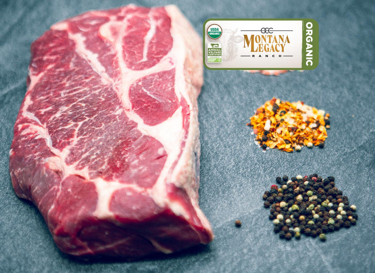 Chuck Roast (48-80 oz) and Chuck Steak (6 oz) | ORGANIC