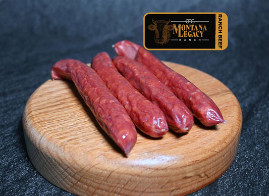 Palitos de cecina de res con pimienta de Cow Camp