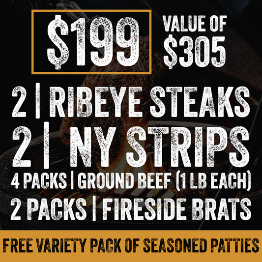 FIRESIDE FEAST PACK | $199 + FREE SHIPPING & FREE VARIETY PACK