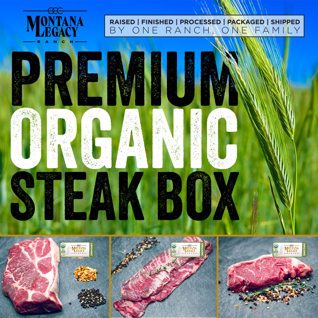 Premium Organic Steak Box | $199.99 + FREE SHIPPING