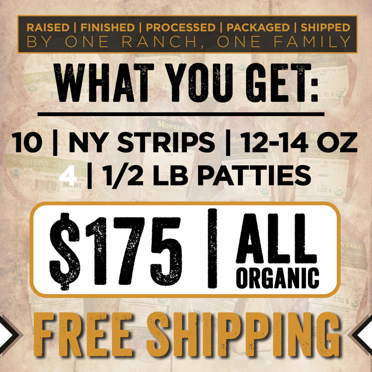 ALL ORGANIC NY STRIP BUNDLE | $175 & FREE SHIPPING