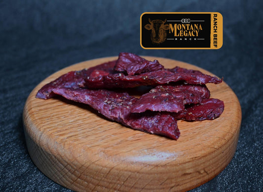 Tiras de cecina de res Let 'Er Buck