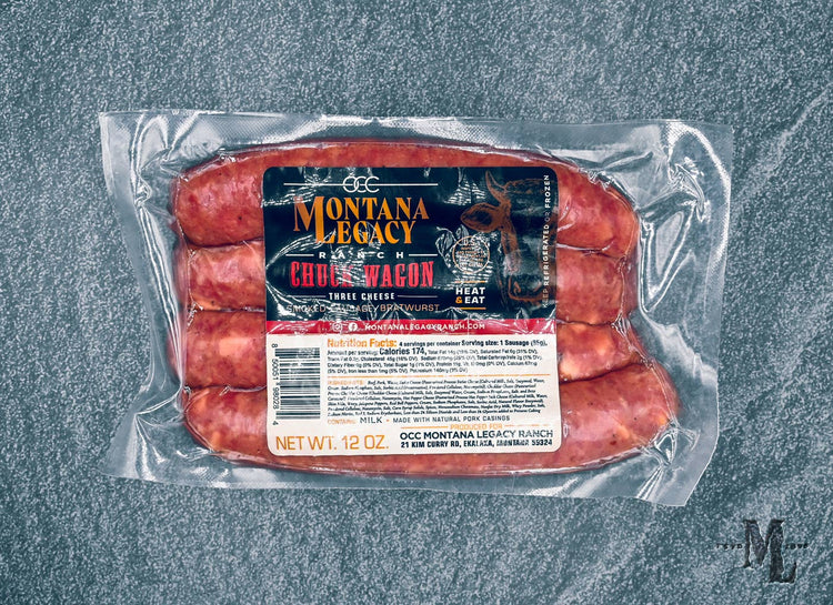 Chuckwagon Cheese Smoked Sausage/Bratwurst - 12 oz