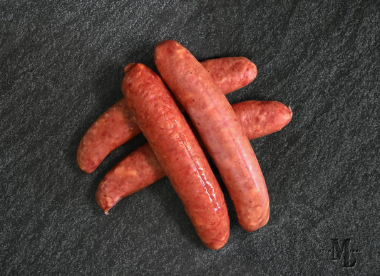 Salchicha/bratwurst ahumada con queso Chuckwagon
