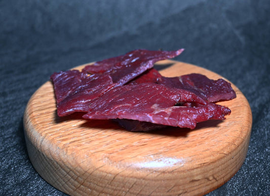 Tiras de cecina de res con miel ensilladas